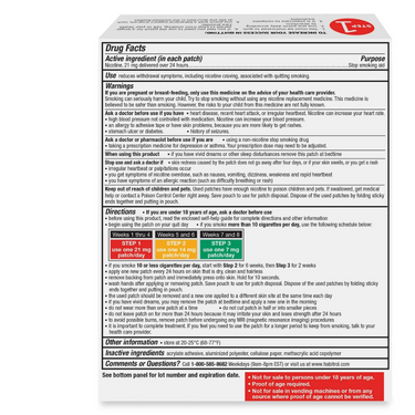 Habitrol Nicotine Transdermal System Patch (Step 1), Stop Smoking Aid (21 mg) 14 Patches (2 Week Kit)